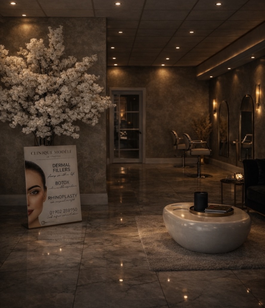Treatment room inside Clinique Modèlè Aesthetics
